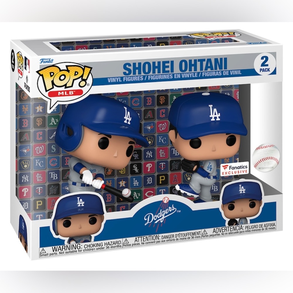 Shohei Ohtani Los Angeles Dodgers Funko Fanatics Exclusive Two-Pack POP!